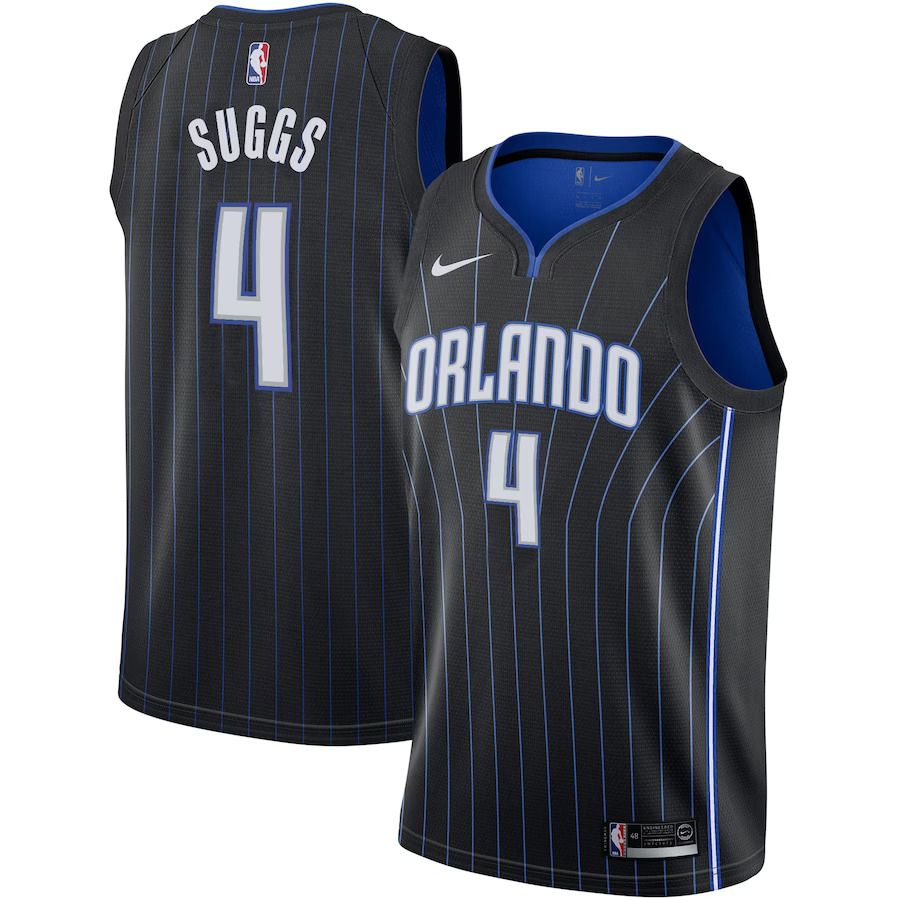 Men Orlando Magic #4 Jalen Suggs Nike Black Draft First Round Pick Swingman NBA Jersey->orlando magic->NBA Jersey